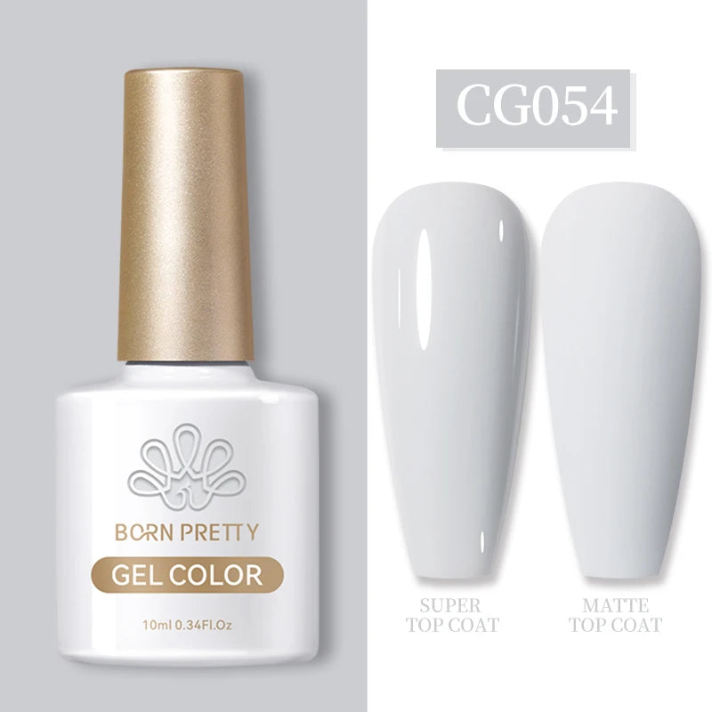 BORN PRETTY 10ml Gel Nail Polish Gel 130 Colors Semi Permanent Solid Nail Gel Varnish Soak Off UV Gel for Base Top Coat