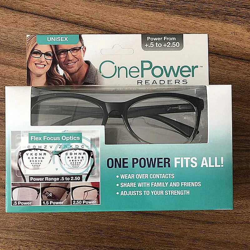 Multifocal Reading Glasses Focus Auto Adjusting Optic One Power Readers Reading Glasses Ranges 2.0
