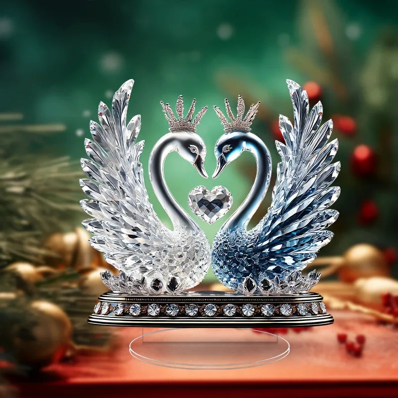 1pcs Love Swan Home Decora, Desktop Decora Ornaments, Festival Atmosphere DecoraGifts for Couples