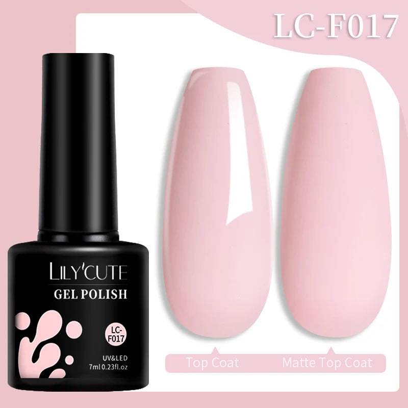 LILYCUTE 15ML Quick Extension Gel Nail Polish Milky White Clear Pink Color French Manicure Finger Prolong Nail Hard Gel Varnish