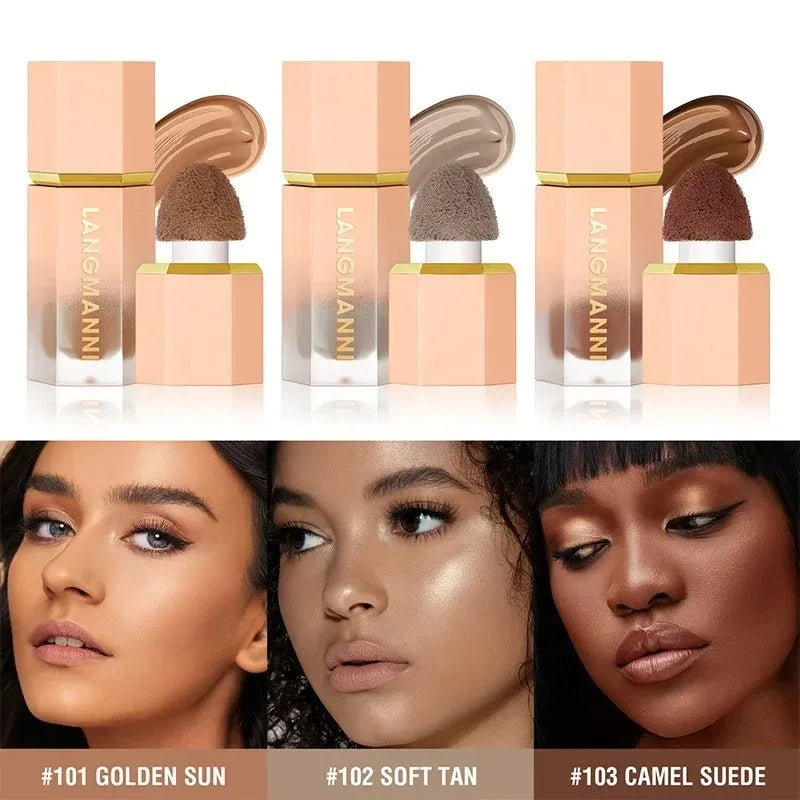 Liquid Contour & Highlighter Stick – Matte Bronzer for a Sculpted Glow