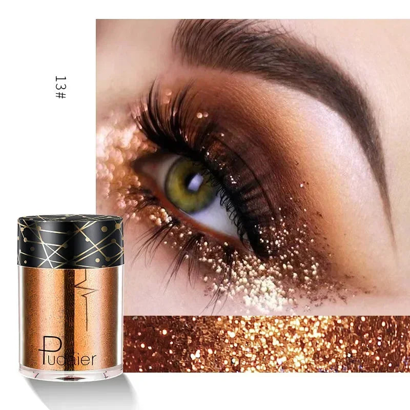 New Glitter Eye Shadow Professional Makeup Monochrome Shining Eyeshadow Sequins Universal Party Cosmetic