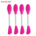 8/4/2pcs Silicone Face Mask Brush 2 in 1 Double-Head Manual Cleansing Brushes Facial Scrubber Mud Film Applicator Skin Care Tool