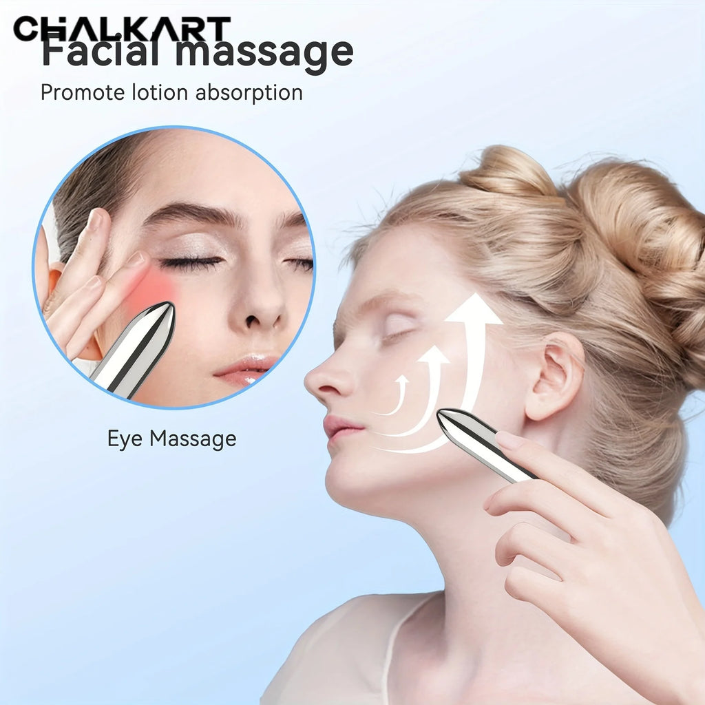 1pc Mini Vibrating Massager, Facial And Eye Massage Treatment Relaxes, Promotes Lotion Absorption, Lipstick Size, Mini Portable