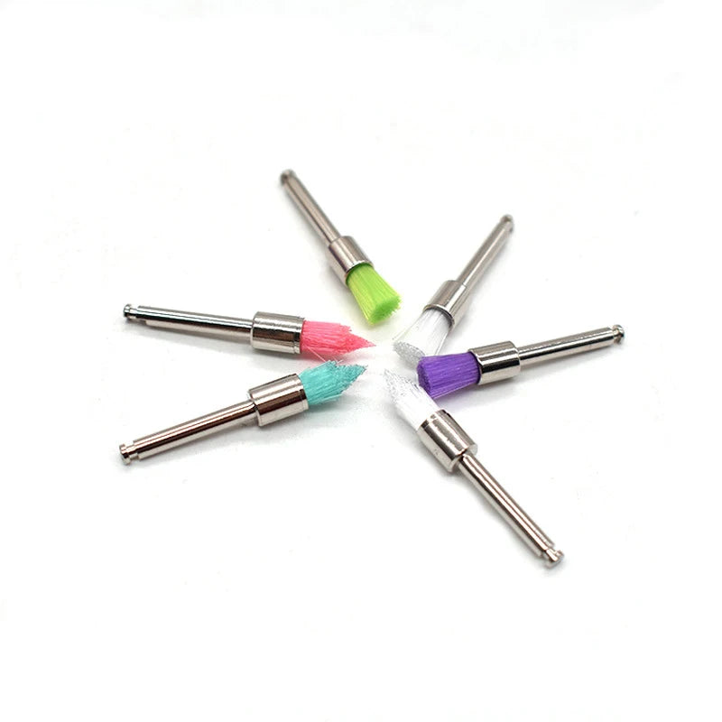 100pcs/box Disposable Dental Polisher Nylon Bristle Care Head Brush Whitening Prophy Bruses Dentist Tools
