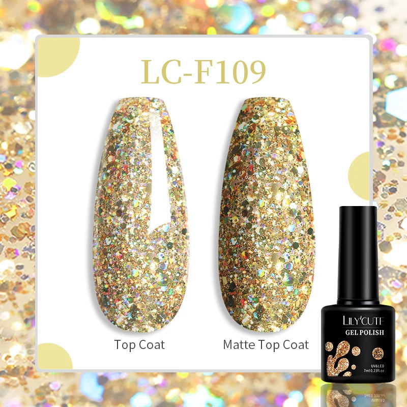 LILYCUTE 129-Color Gel Nail Polish 7ml