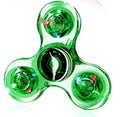 Crystal Luminous LED light Fidget Spinner Hand Top Spinners Glow in Dark EDC Stress Relief Toys Kinetic Gyroscope for Children
