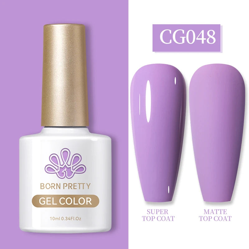 BORN PRETTY 10ml Gel Nail Polish Gel 130 Colors Semi Permanent Solid Nail Gel Varnish Soak Off UV Gel for Base Top Coat