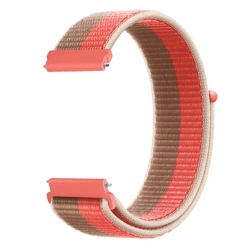 20mm 22mm Nylon Loop Strap For Garmin Forerunner 55 165 265 965 255 Active 5/Vivomove Trend/Vivoactive 5/Venu 3/2 Bracelet Belt