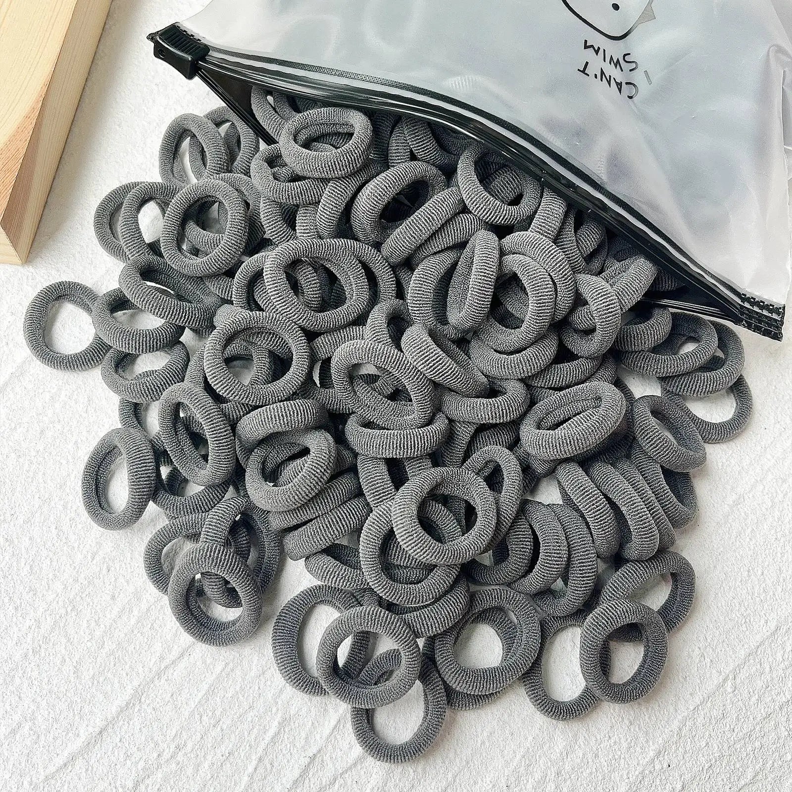 50PCS/Set Women Girls Basic Hair Bands  Simple Solid Colors Elastic Headband Hair Ropes Ties Hair Accessories Ponytail Holder