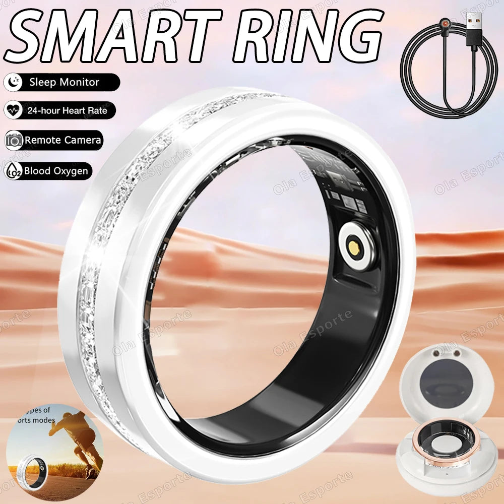 Smart Health Ring – Heart Rate, Sleep & Blood Oxygen Monitor