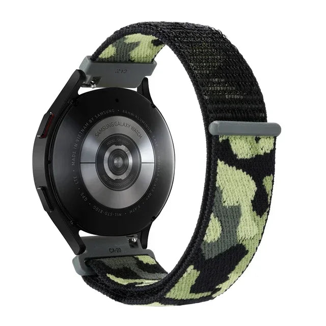 20mm 22mm Nylon Loop Strap For Garmin Forerunner 55 165 265 965 255 Active 5/Vivomove Trend/Vivoactive 5/Venu 3/2 Bracelet Belt