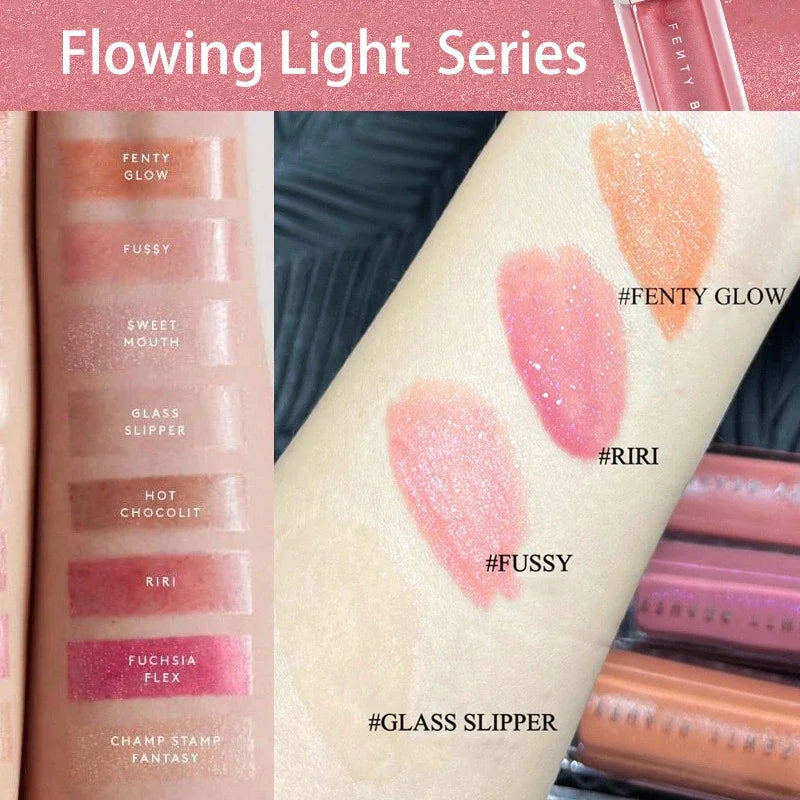 Fenty Beauty 9 Colors Colorful Lip Gloss Waterproof Liquid Lipstick Nude Pink Lips tint Makeup Lip Glaze Cosmetics Red Lip Stain