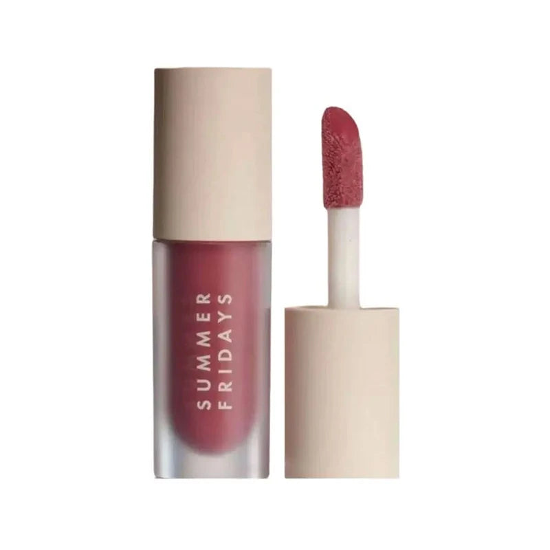 Summer Fridays Lip Balm Moisturizing Mirror Lip Gloss Lip Vanilla Pink Sugar Coffee Cake Smell Lipstick Transparent Makeup Oil