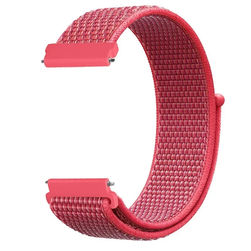 20mm 22mm Nylon Loop Strap For Garmin Forerunner 55 165 265 965 255 Active 5/Vivomove Trend/Vivoactive 5/Venu 3/2 Bracelet Belt