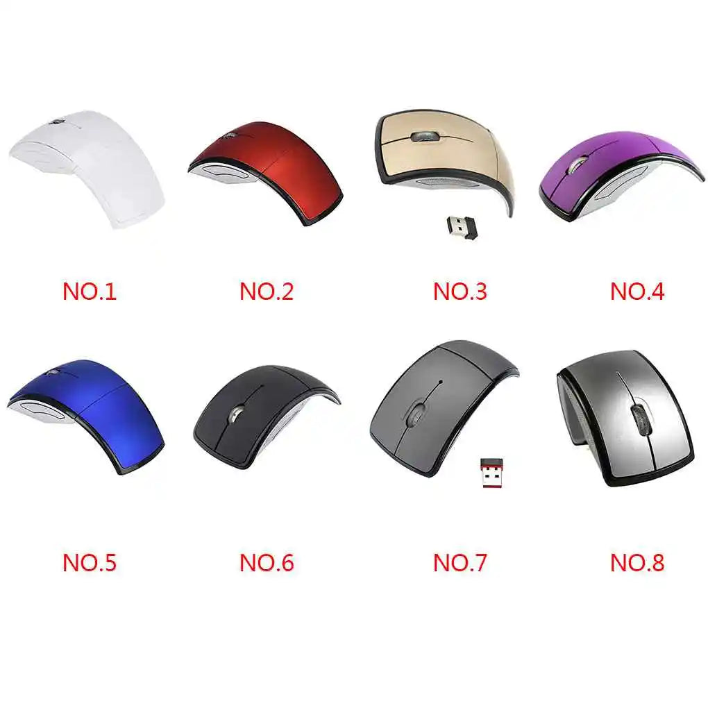 Wireless Folding Mouse Gaming Work Replacement Mice Office PC Desktop