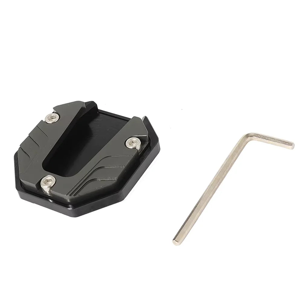 Scooter Motorbike Accessories Extension Foot Pad Support Plate Aluminum Alloy Motorcycle Bike Kickstand Extender Foot Side Stand