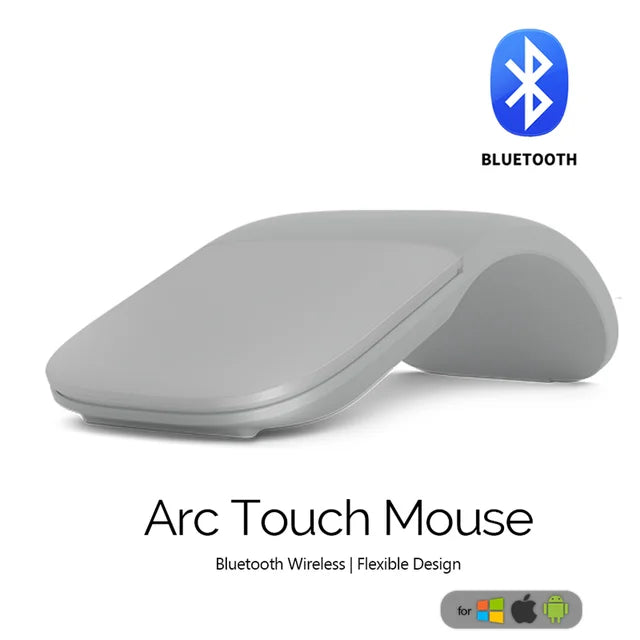 Bluetooth Folding Wireless Mouse Foldable Arc Touch Mini Mice Ergonomic Utra Thin Silent Gamer Mause For Microsoft Laptop PC Mac
