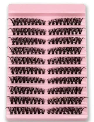 MIAOJIE DIY Lash Extension Kit 720pcs Lash Clusters Individual Eyelashes Kit with Lash Bond and Seal Wispy Natural Mange Lashes