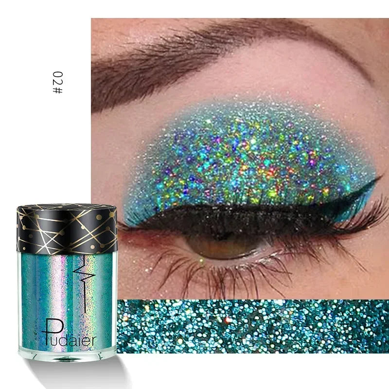 New Glitter Eye Shadow Professional Makeup Monochrome Shining Eyeshadow Sequins Universal Party Cosmetic