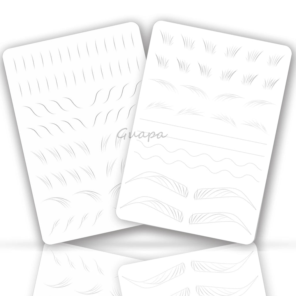 New Hair Stroke Pattern Practice Pad Double Sided Best Nano Brows Silicone Practice Skin For Permanent Makeup Basic Hair Stroke