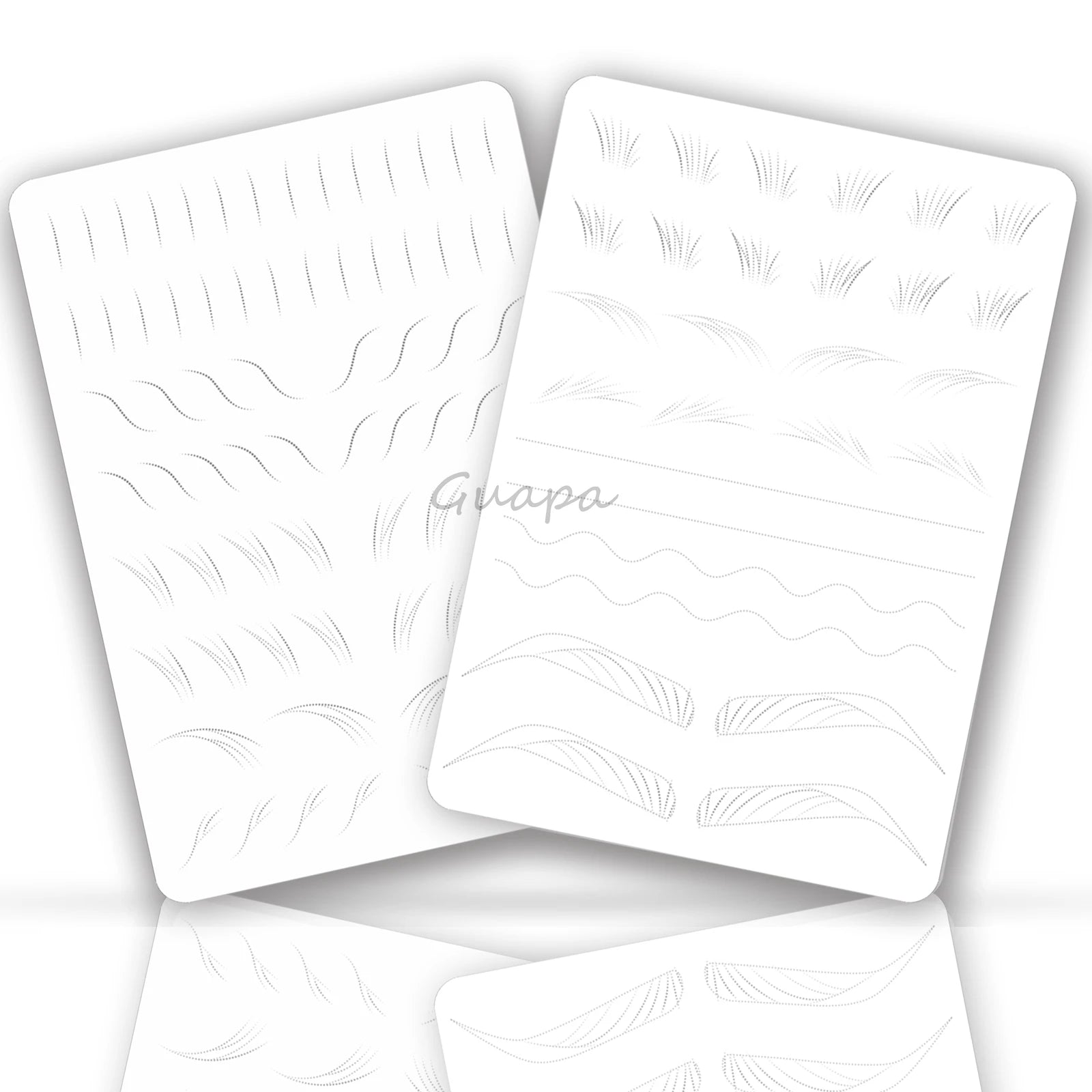 New Hair Stroke Pattern Practice Pad Double Sided Best Nano Brows Silicone Practice Skin For Permanent Makeup Basic Hair Stroke