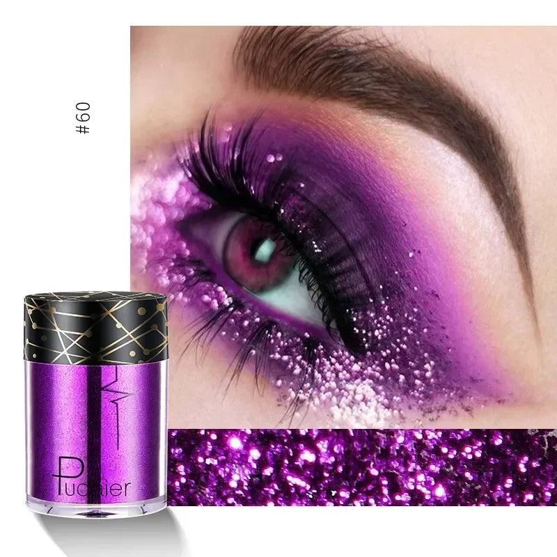 New Glitter Eye Shadow Professional Makeup Monochrome Shining Eyeshadow Sequins Universal Party Cosmetic