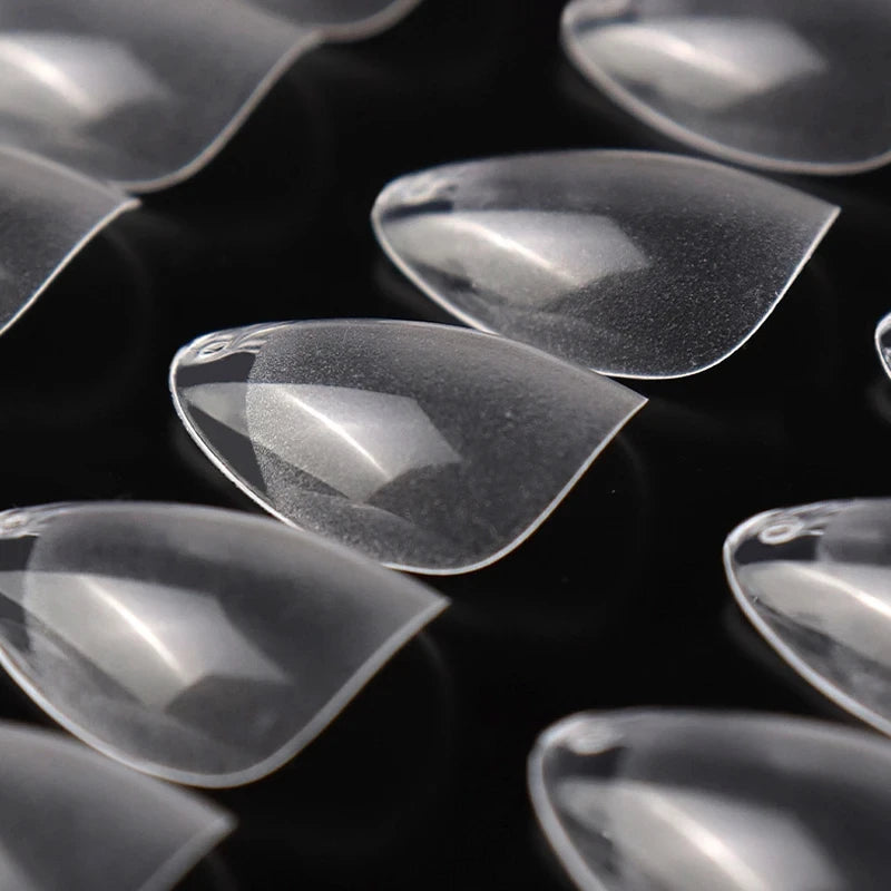 120pcs XXS Super Short Almond Full Cover Sculpted Soft Gel Nail Tips Press on Capsule Americaine Gel X Artificial Fake Nails