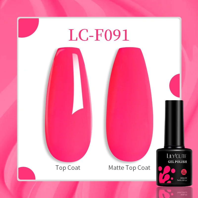 LILYCUTE 129-Color Gel Nail Polish 7ml