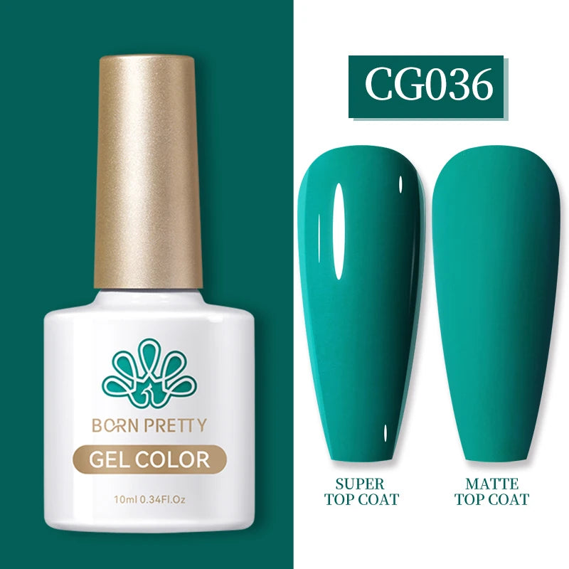 BORN PRETTY 10ml Gel Nail Polish Gel 130 Colors Semi Permanent Solid Nail Gel Varnish Soak Off UV Gel for Base Top Coat