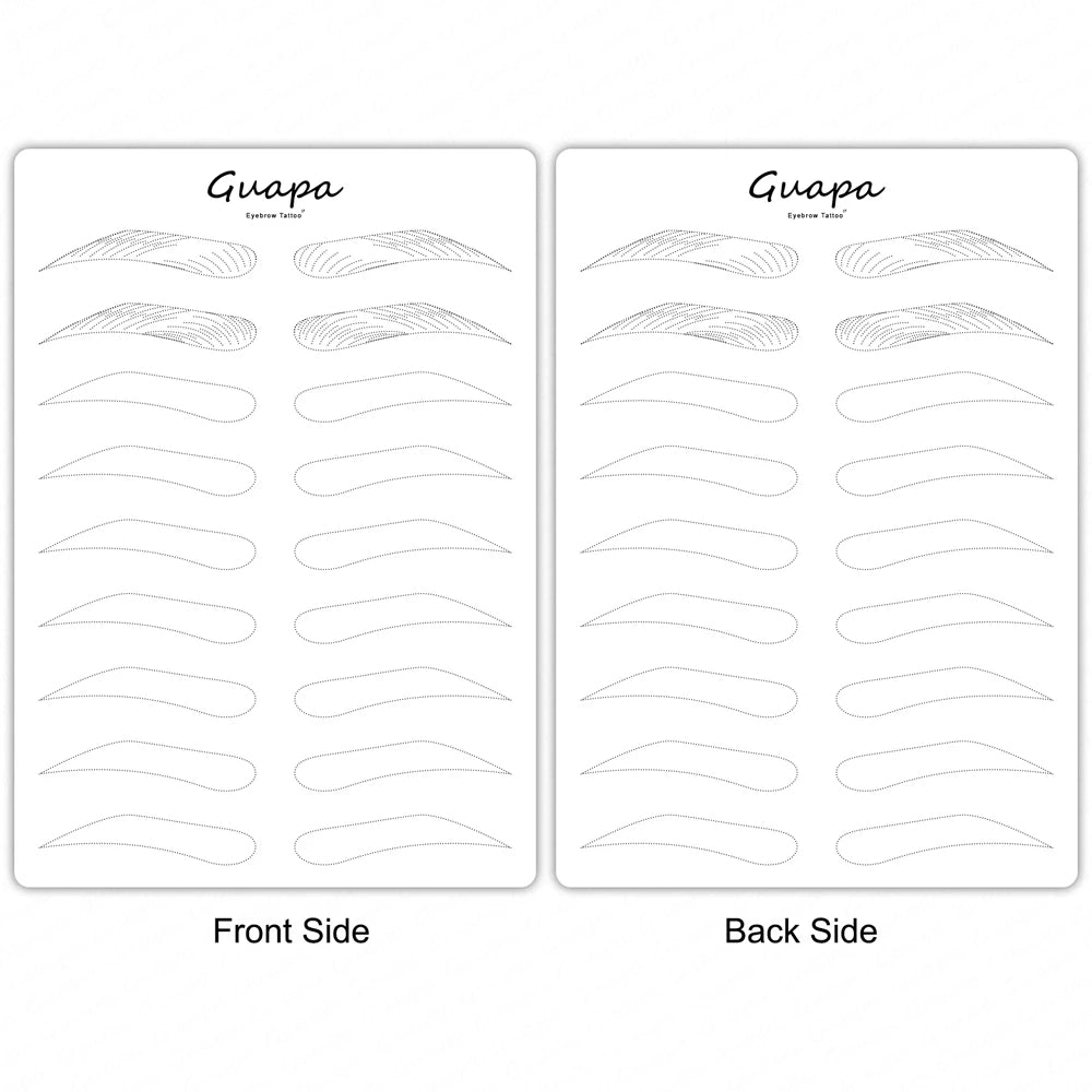 New Hair Stroke Pattern Practice Pad Double Sided Best Nano Brows Silicone Practice Skin For Permanent Makeup Basic Hair Stroke