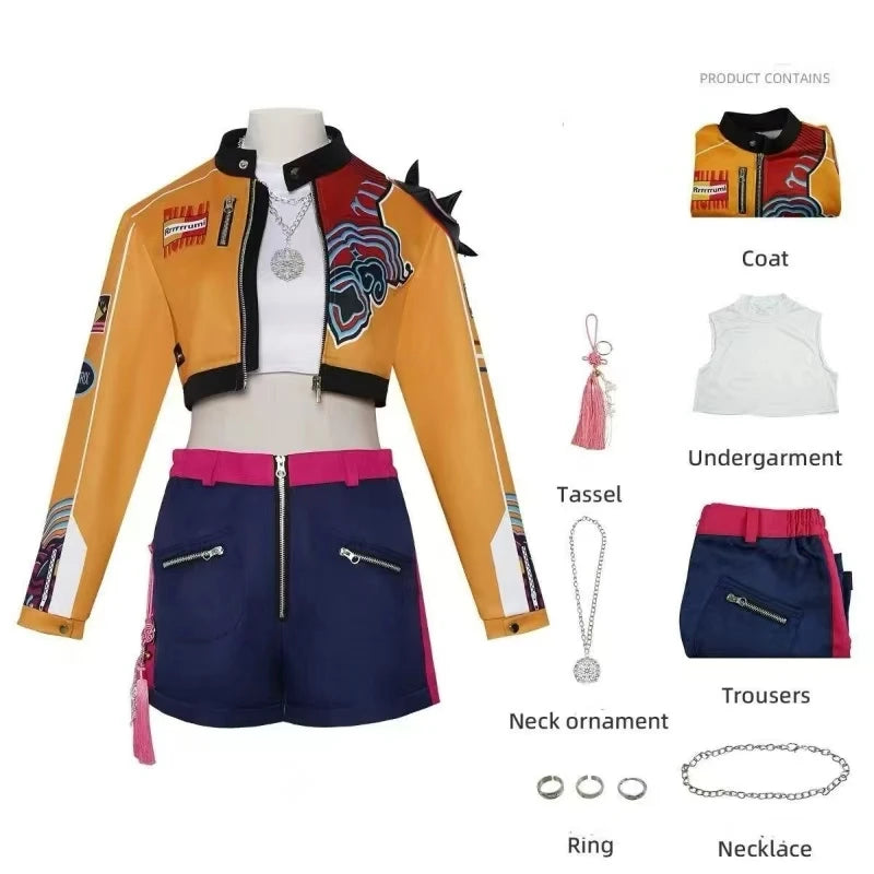 Rumi Cosplay Costume Set – KPop Halloween & Carnival Outfit for Women & Girls