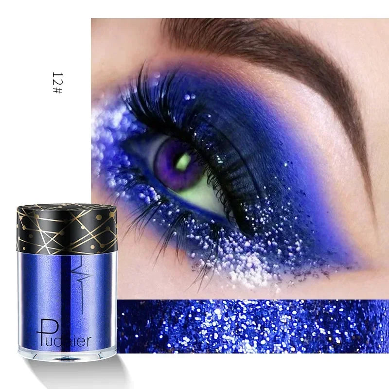 New Glitter Eye Shadow Professional Makeup Monochrome Shining Eyeshadow Sequins Universal Party Cosmetic