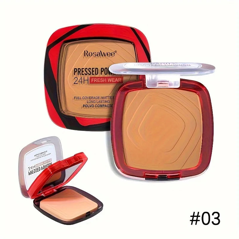 Matte Pressed Powder Foundation – Full Coverage 24H Oil-Control