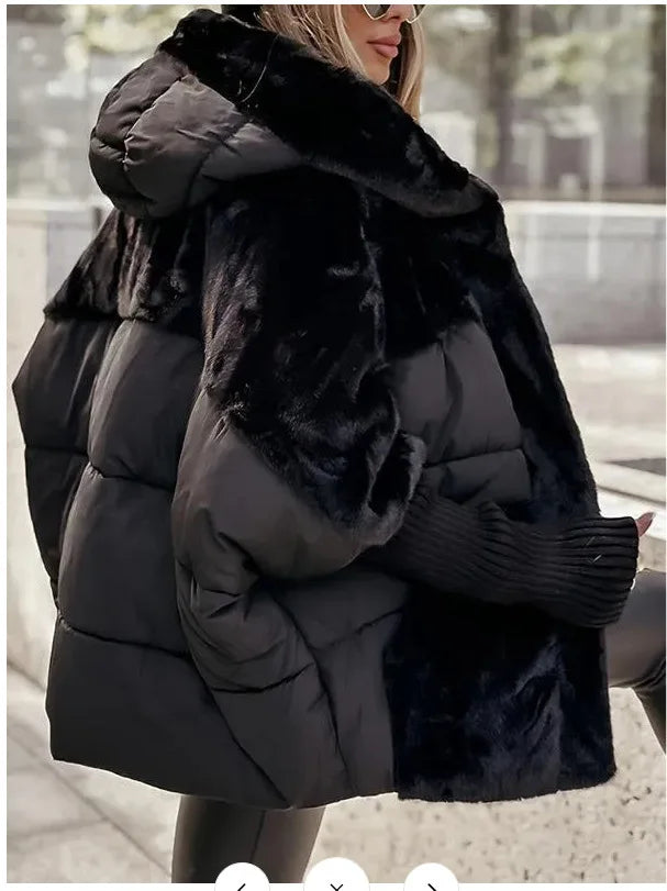 Autumn Female Chic Jacket Coats Women Streetwear Winter New Velvet Thickened Warm Harajuku Loose Casual Outwear Tops Clothes