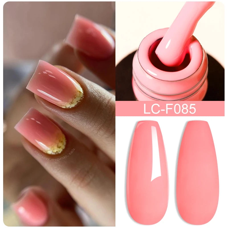 LILYCUTE 15ML Quick Extension Gel Nail Polish Milky White Clear Pink Color French Manicure Finger Prolong Nail Hard Gel Varnish