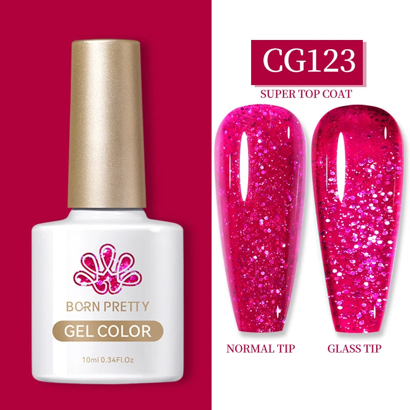 BORN PRETTY 10ml Gel Nail Polish Gel 130 Colors Semi Permanent Solid Nail Gel Varnish Soak Off UV Gel for Base Top Coat