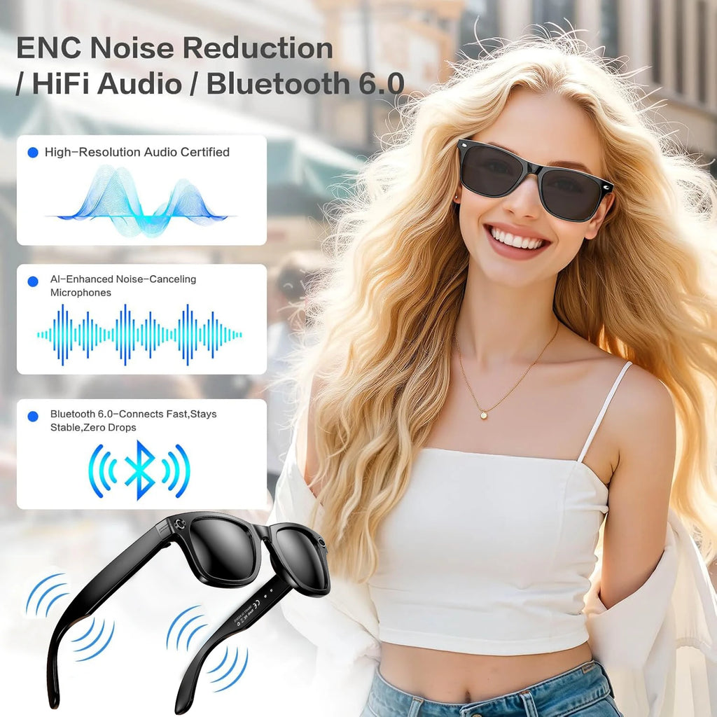 AI Smart Glasses – ChatGPT 4.0, Colour-Change Lenses & 4K Camera