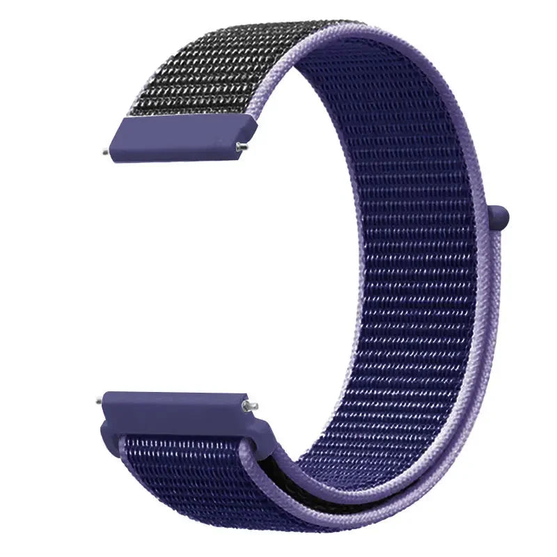 20mm 22mm Nylon Loop Strap For Garmin Forerunner 55 165 265 965 255 Active 5/Vivomove Trend/Vivoactive 5/Venu 3/2 Bracelet Belt
