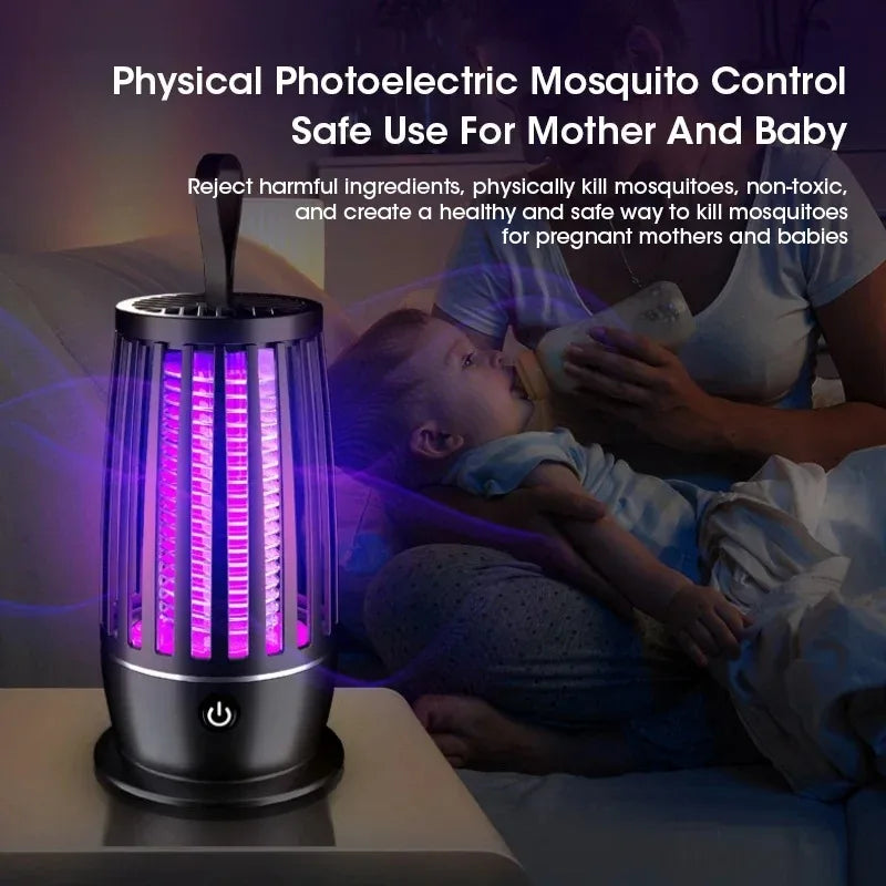 Mute Mosquito Killer Lamp Portable Electronic Pest Repellent Anti Mosquito UV Light Indoor Outdoor Camping