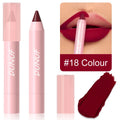 Waterproof Lip Liner & Lipstick Pencil – 18 Shades, Matte Long-Lasting