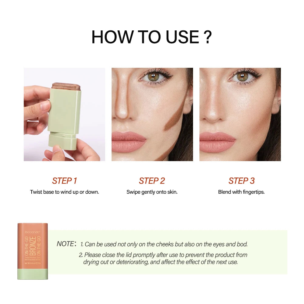 Tinted Blush Stick – Waterproof Cream Blusher for a Radiant Glow