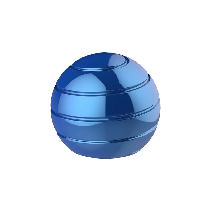 Kinetic Spinning Desk Toy Ball Optical Illusion Spinner Metal Gyro Anti Stress Fidget Toys Adults Anxiety ADHD Decompression