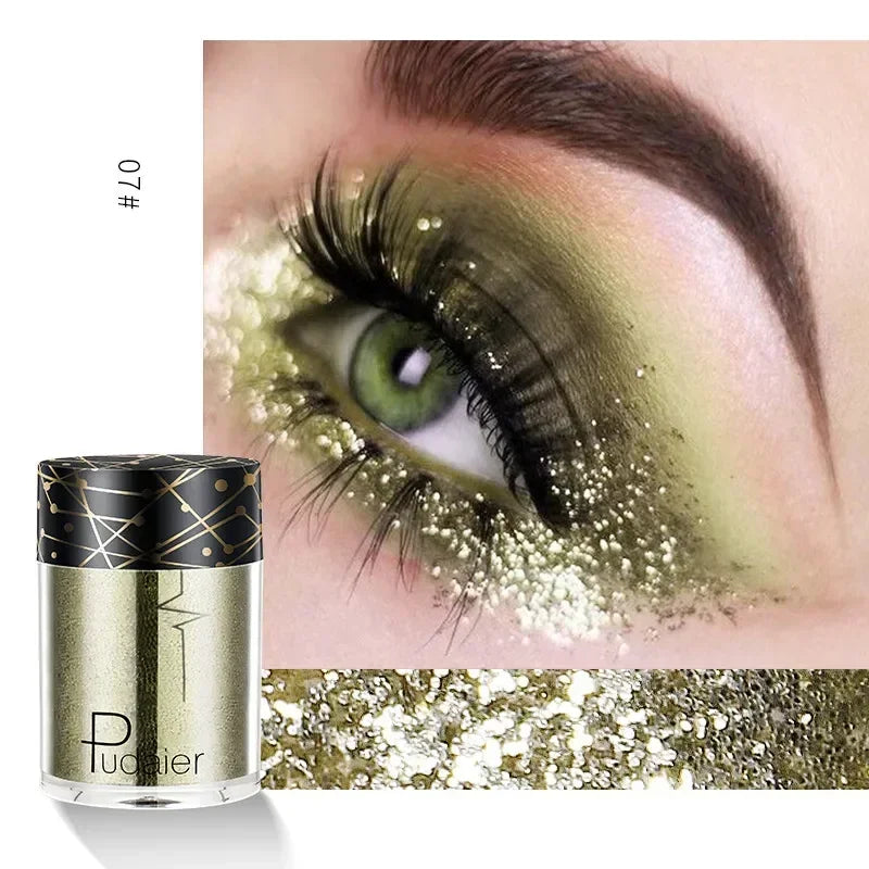New Glitter Eye Shadow Professional Makeup Monochrome Shining Eyeshadow Sequins Universal Party Cosmetic