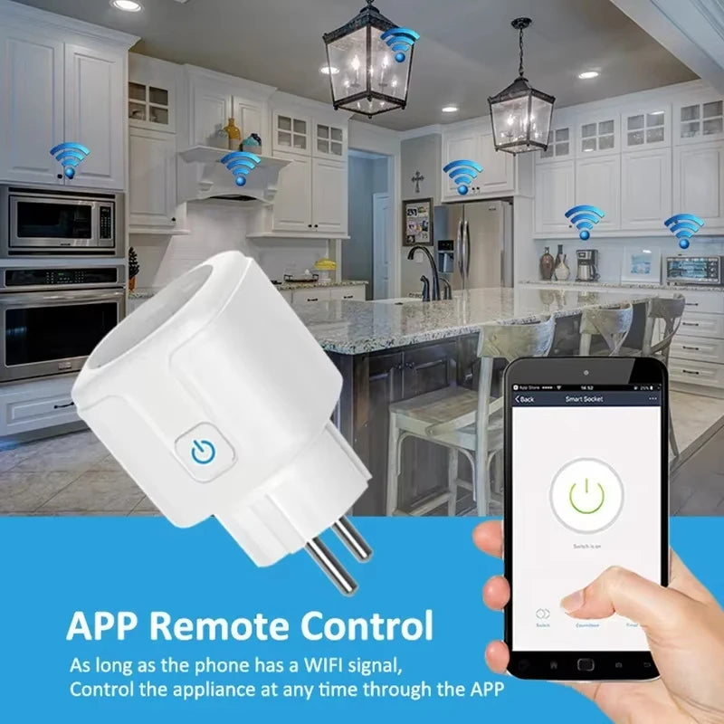 Smart WiFi Plug – 16A/20A, Energy Monitor, Alexa & Google Home