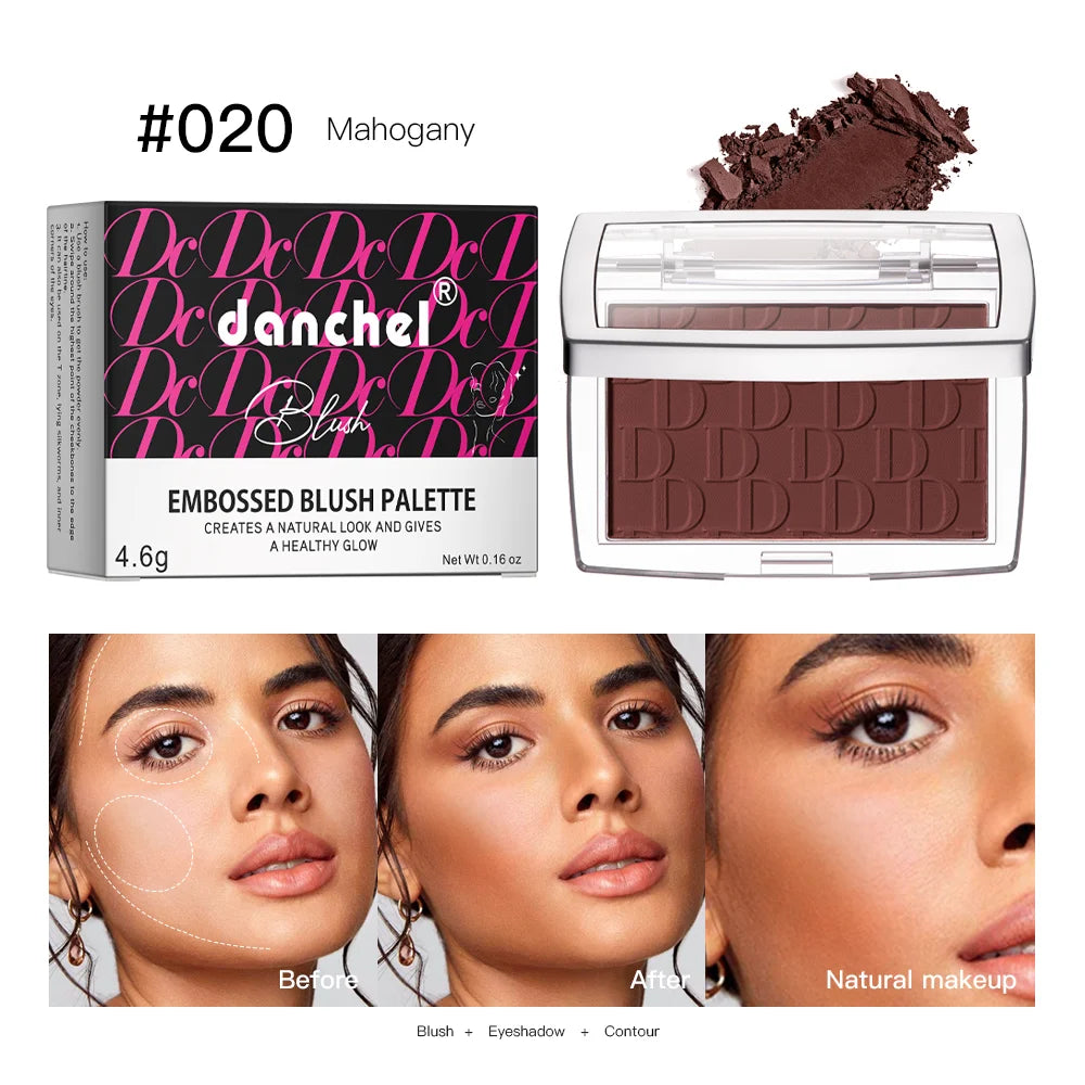 Matte Embossed Blush Palette – High Pigment Powder Blusher