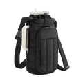 Stylish Water-resistant Water Bottle Holder Bag Large Capacity with Strap Insulating Cup Sleeve Portable Carrier Bag for Women