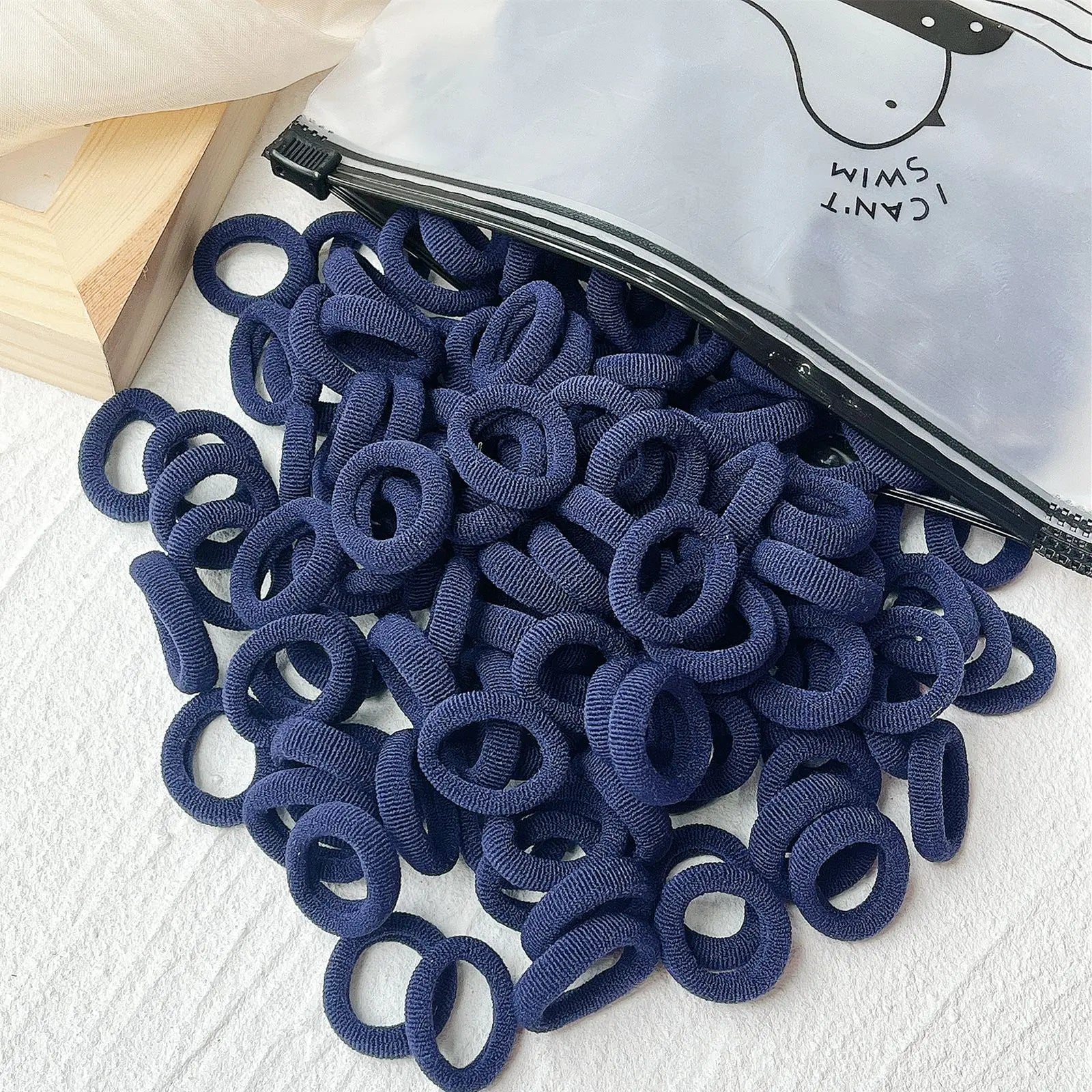 50PCS/Set Women Girls Basic Hair Bands  Simple Solid Colors Elastic Headband Hair Ropes Ties Hair Accessories Ponytail Holder