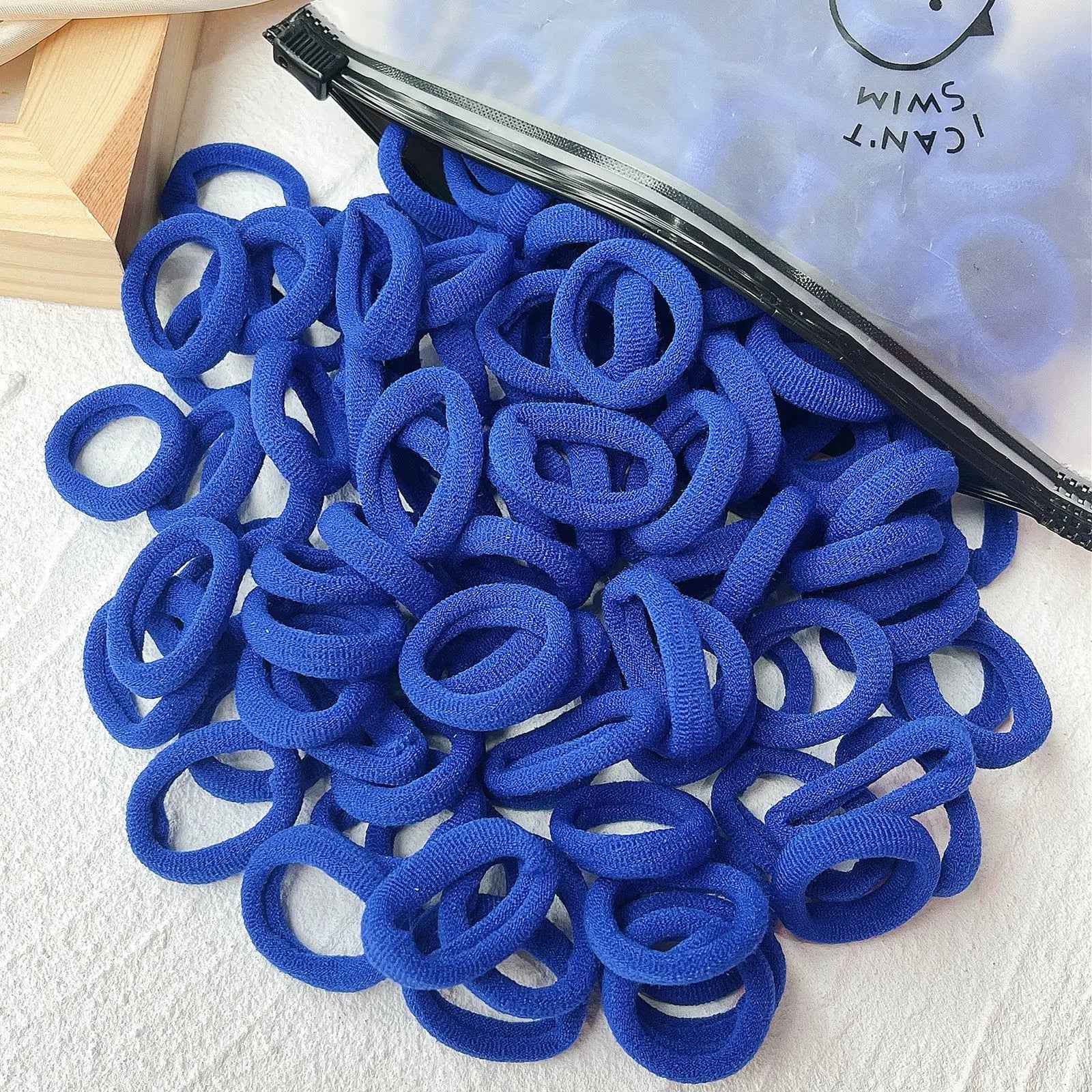 50PCS/Set Women Girls Basic Hair Bands  Simple Solid Colors Elastic Headband Hair Ropes Ties Hair Accessories Ponytail Holder