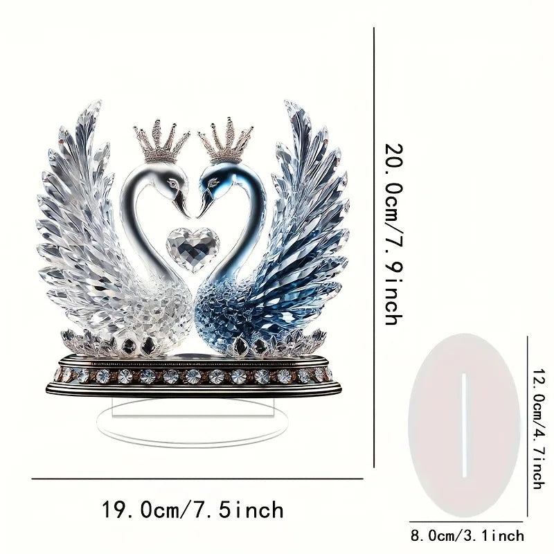 1pcs Love Swan Home Decora, Desktop Decora Ornaments, Festival Atmosphere DecoraGifts for Couples